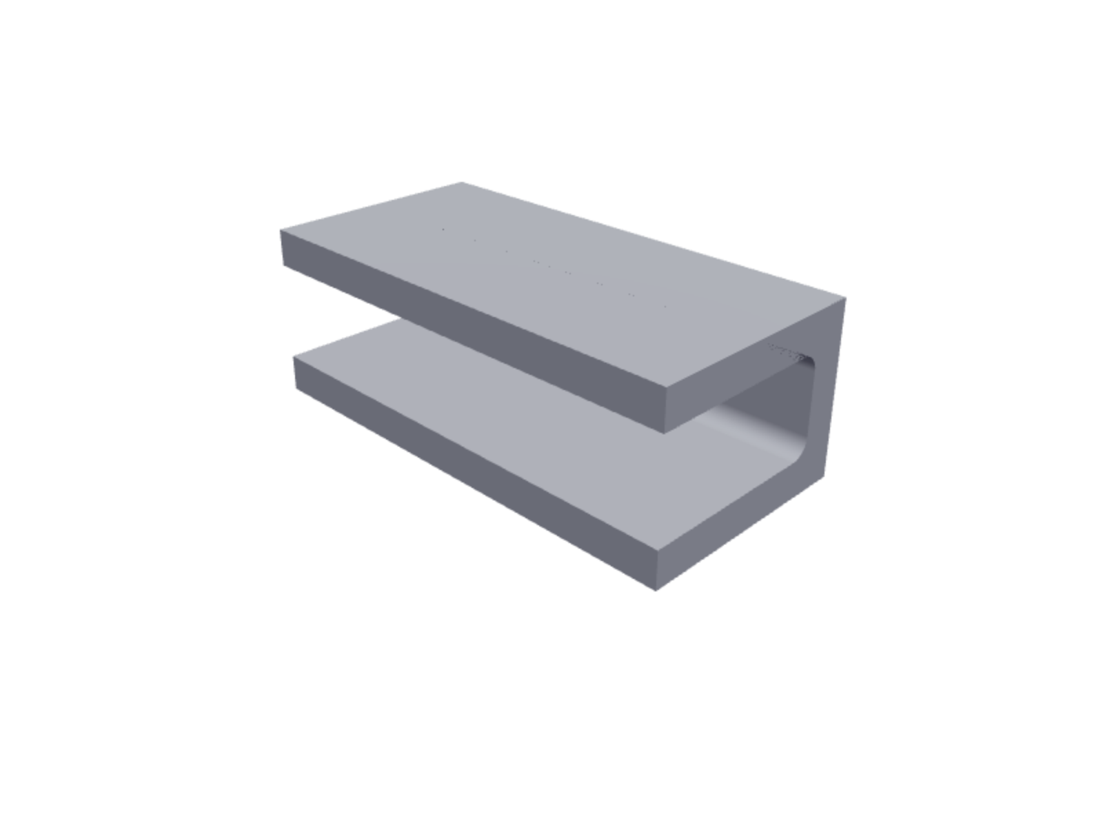 Concrete canal block 14x39x19